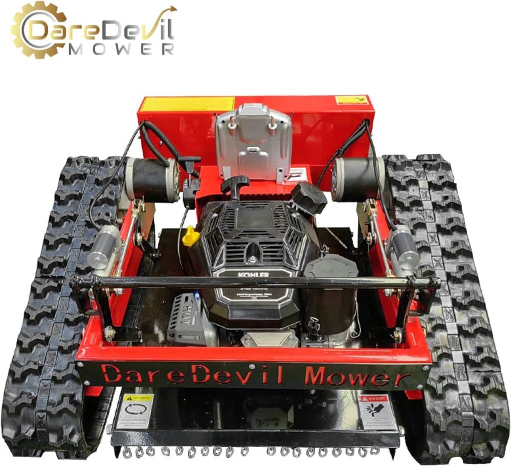 DareDevil Mower Remote Controlled 45° Slope Capability | 9.5hp Engine | Gas-Electric Self Charging Hybrid | Cutting Deck Adjustable