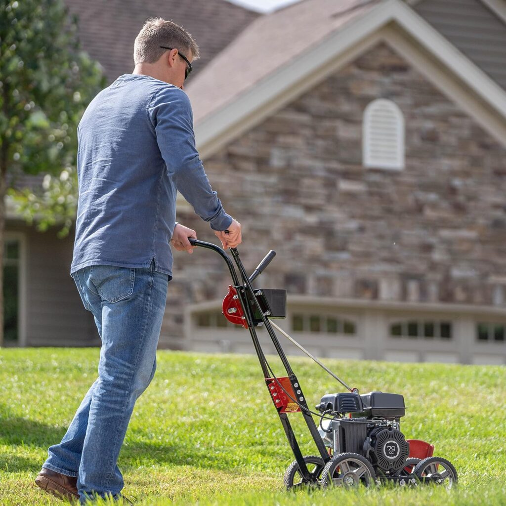 Toro Walk-Behind Edger, 79cc 4-Cycle Engine, Height, Adjustable Angle, Balanced Four Wheel Design, Quick Cutting Tri-Tip Blade, Model: 58610, Red/Black