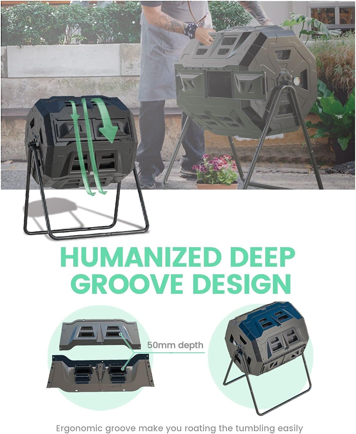 2021 Upgraded Tumbling Composter review