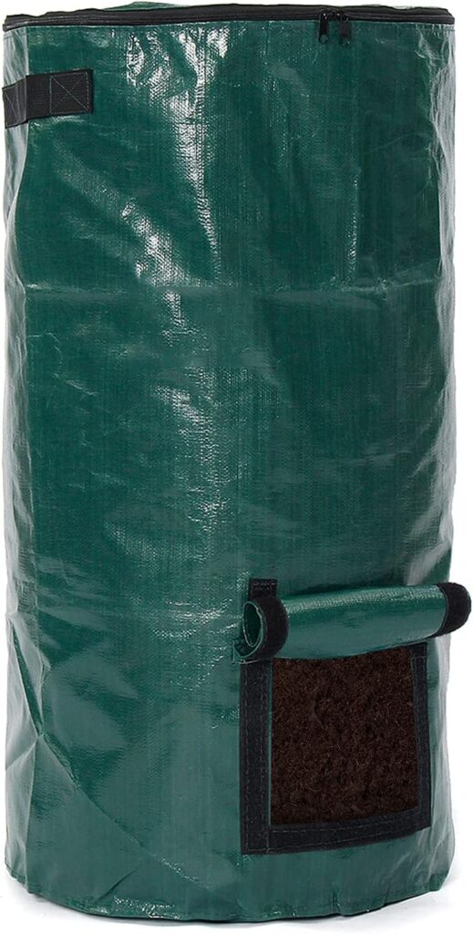 AIYINGYING Environmental Compost Bag Garden Waste Bin Homemade Organic Ferment PE Bag,15 Gallons Potato Grow Bag Outdoor Kitchen Waste Composter Bag Homemade Organic Ferment Waste Disposal Bag