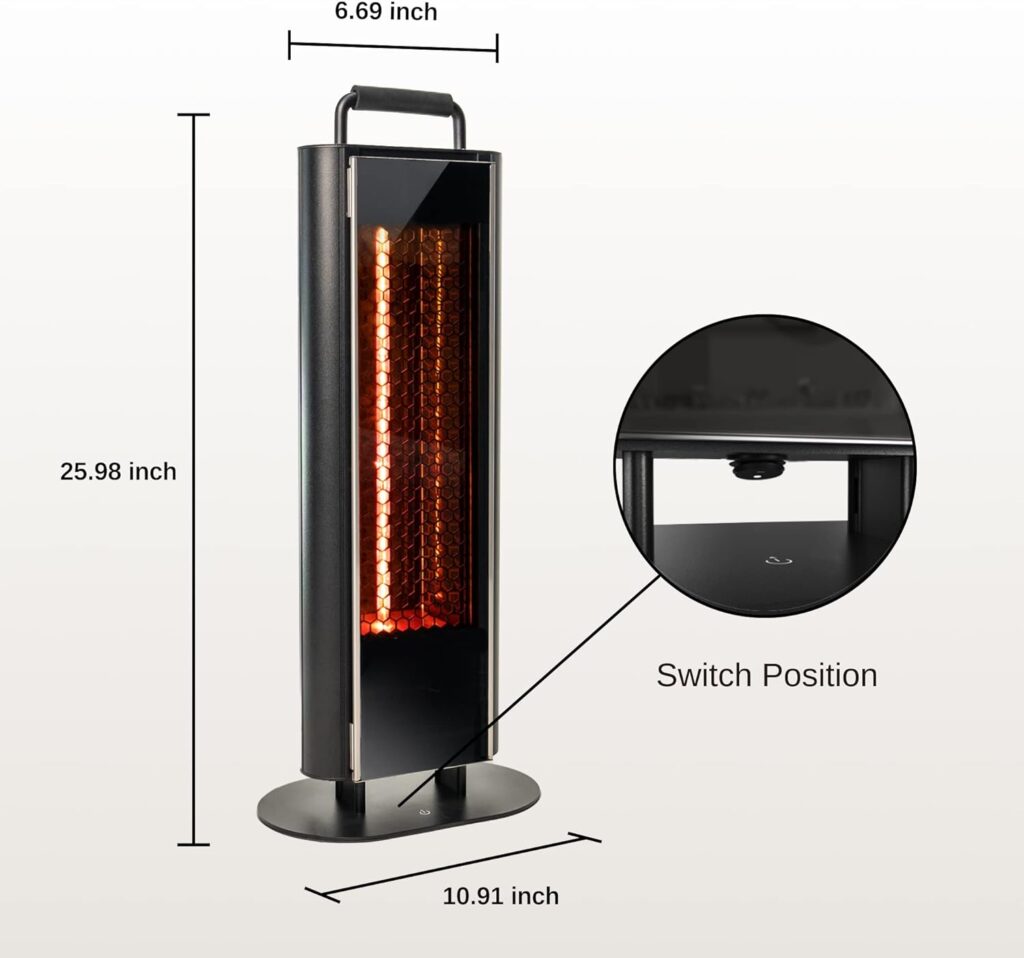 EAST OAK 1200W Patio Heater Review Lawn All